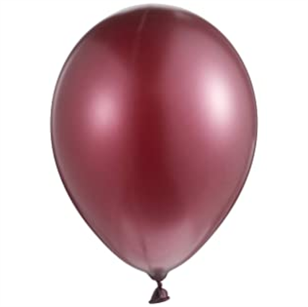 KBK Market Lateks Metalik Balon Bordo 25 Adet