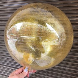 KBK Market Altın Simli 24 Inch Şeffaf Balon 