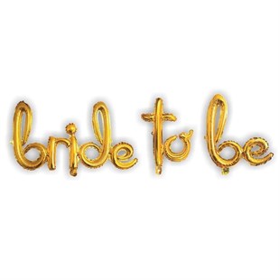 KBK Market Bride To Be İmza Folyo Balon Seti Altın