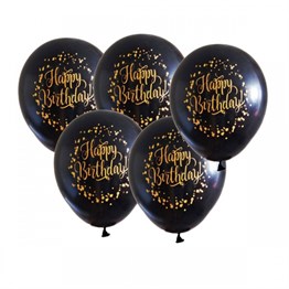 KBK Market Happy Birthday Baskılı Lateks Balon- 25 Adet 