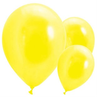KBK Market Lateks Metalik Balon Sarı 25 Adet
