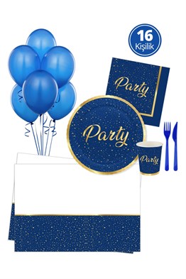 KBK Market Plus Serisi Mavi Party Doğum Günü Seti