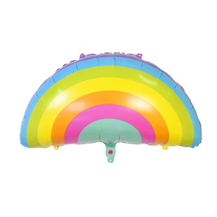 KBK Market Rainbow Makaron Gökkuşağı Folyo Balon